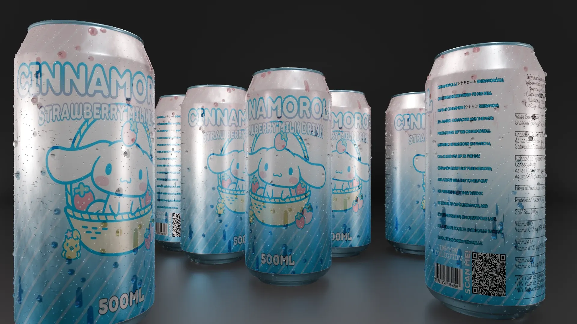 Cute cinnamoroll energy drink